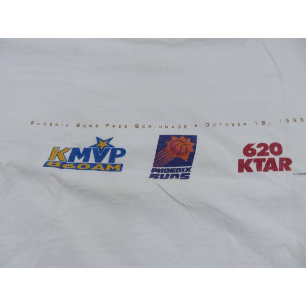 Jason Kidd Phoenix Suns Free Scrimmage 1999 T-Shirt, Double-Sided, White Sz XL - Picture 4 of 8